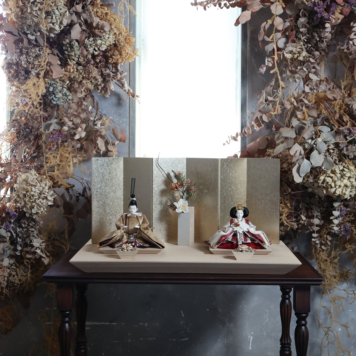 福(亀甲×唐花) fuku|26雛人形出し飾り