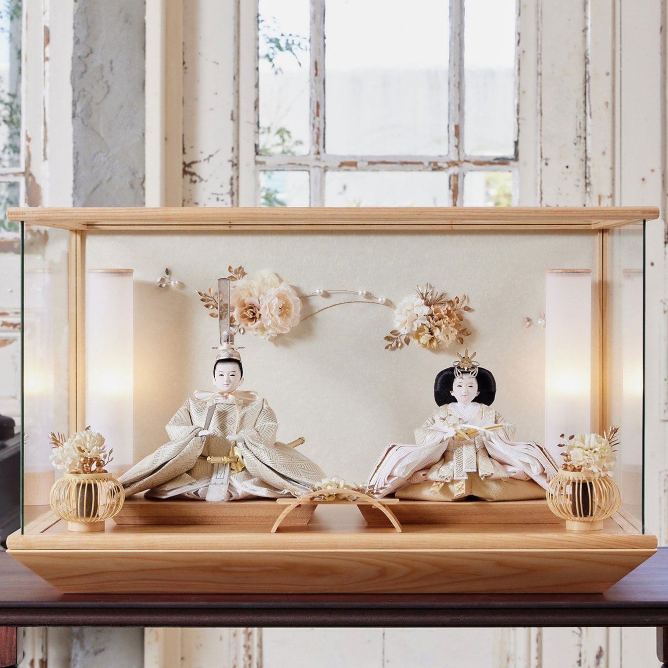 京都西陣袋帯 美月 願 mitsuki|26雛人形ケース飾り