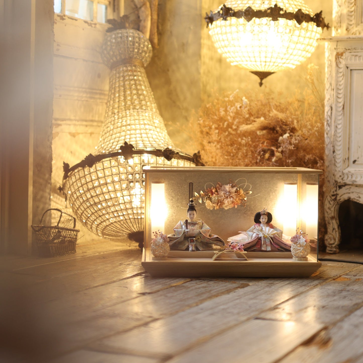 京都西陣袋帯 萌乃 mono|26雛人形ケース飾り