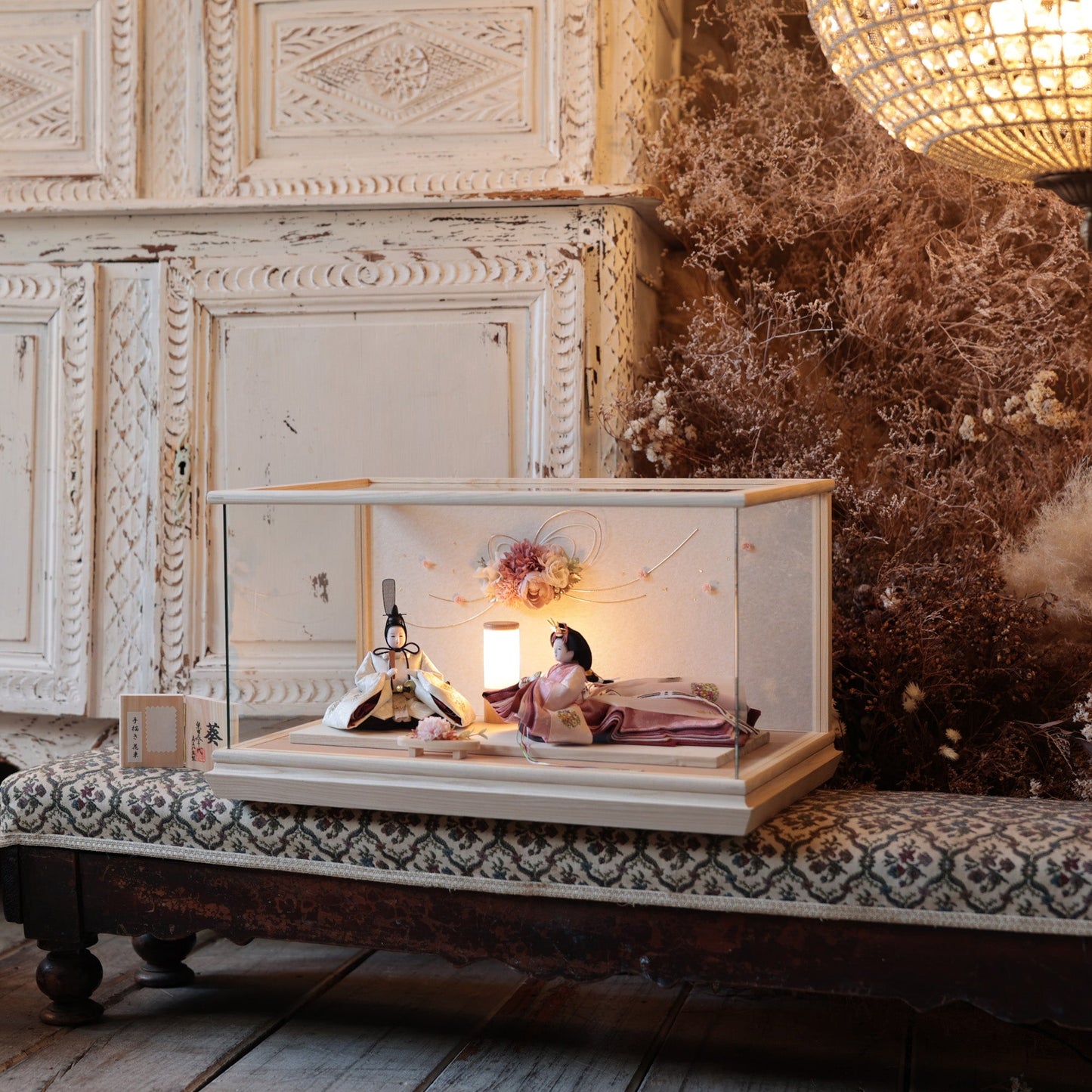 柴田家千代作 咲乃 sakuno|26雛人形ケース飾り
