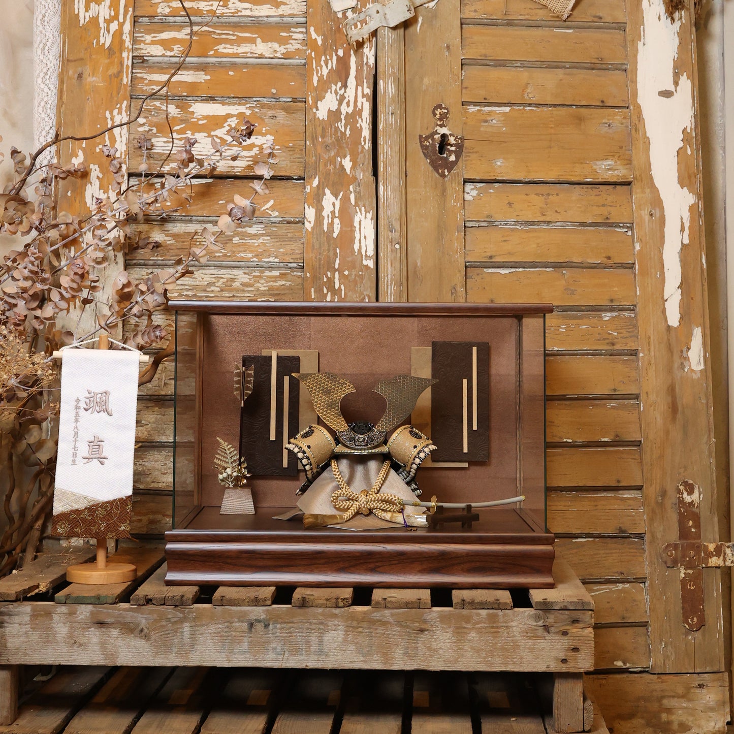 甲冑師「翠鳳」作品 日向 hinata | 26祈兜 ケース飾り