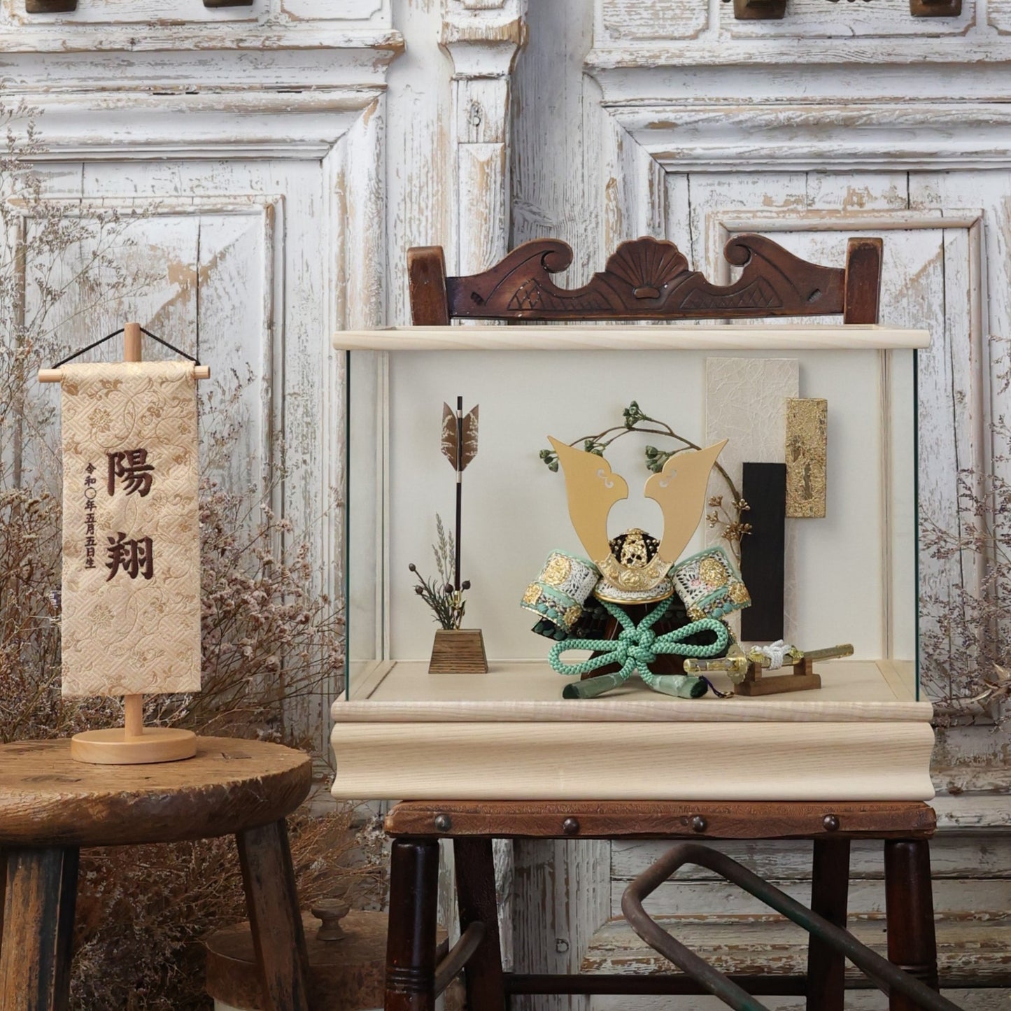 甲冑師「京都武久」作品 伊織 iori | 26祈兜 ケース飾り