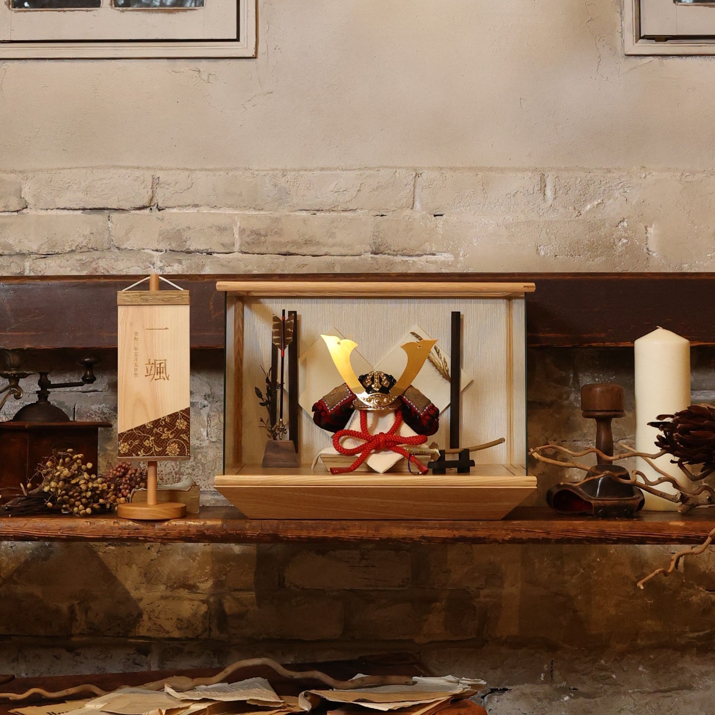 甲冑師「加藤良」作品 樏 rui | 26祈兜 ケース飾り