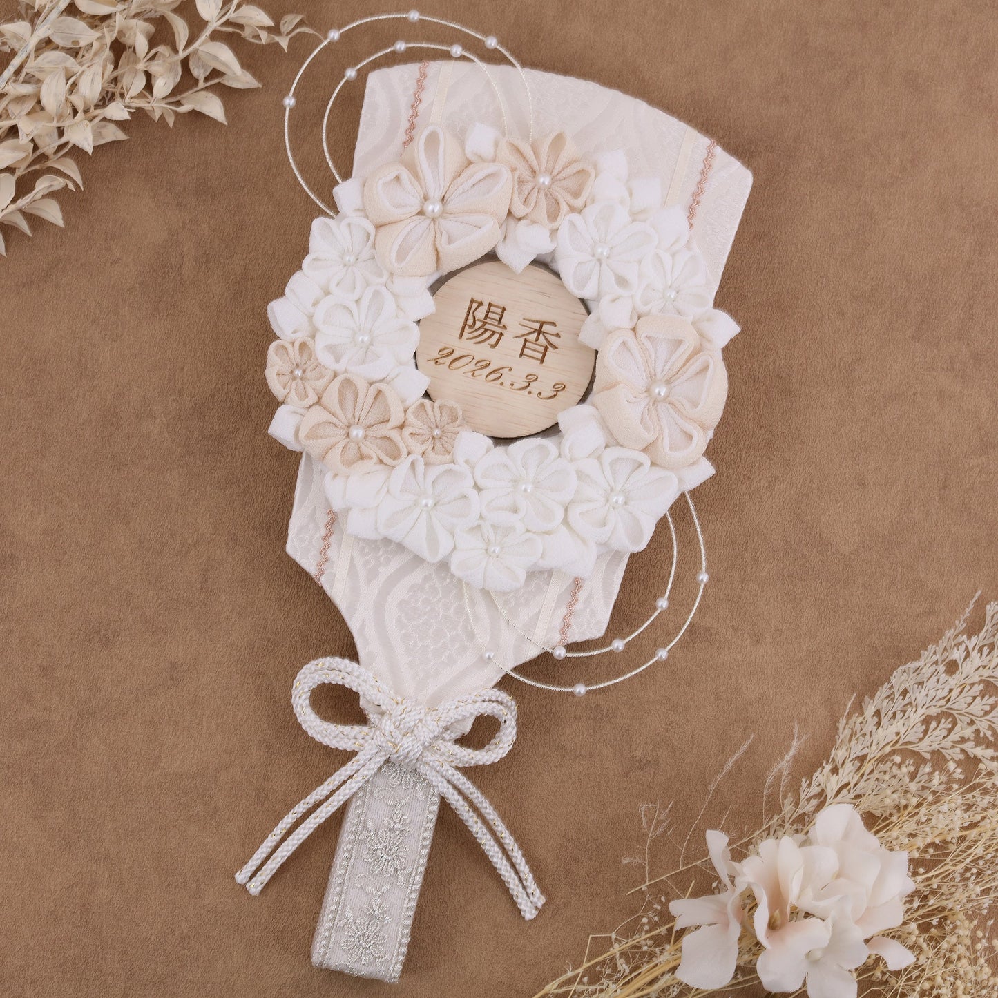 claire クララ ベビーピンク｜26正月飾り　羽子板