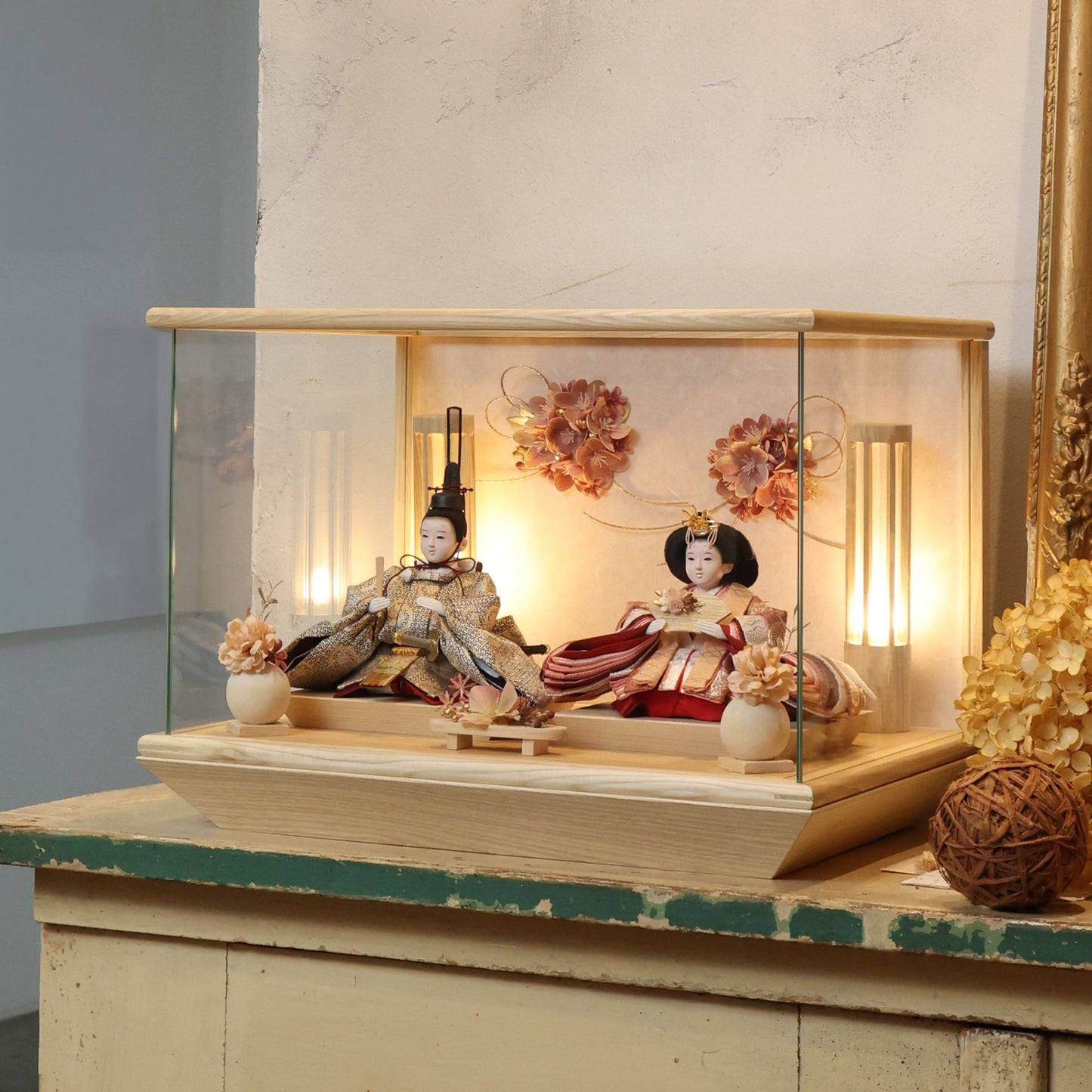 朱音　akane｜26雛人形ケース飾り