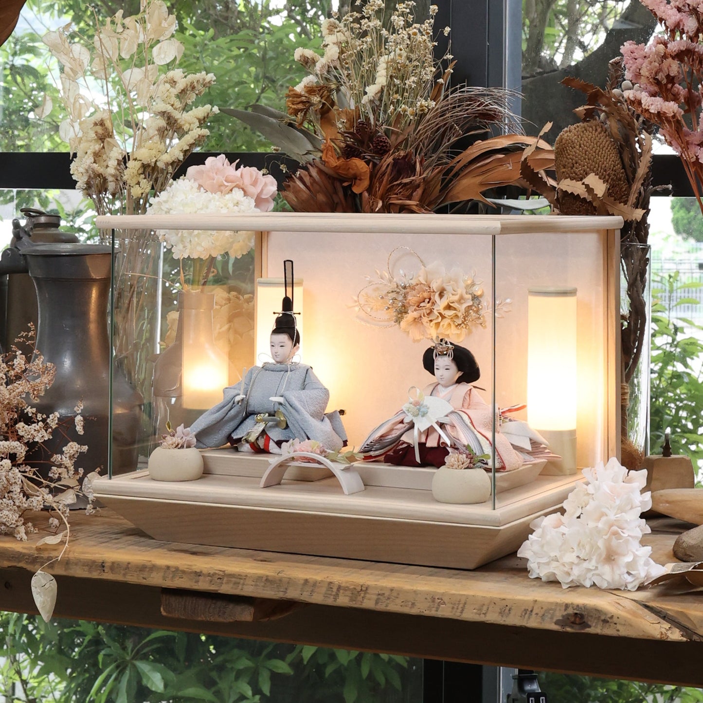 あおい　aoi｜26雛人形ケース飾り