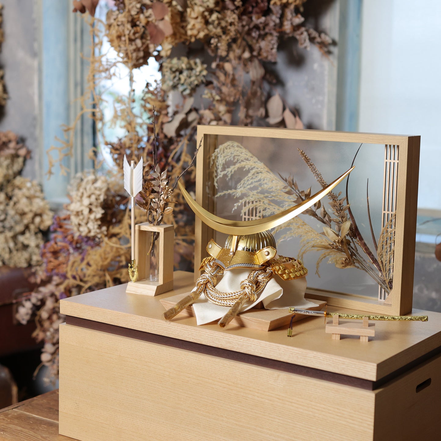 甲冑師「翠鳳」作品  大地 daichi | 26祈兜 収納飾り