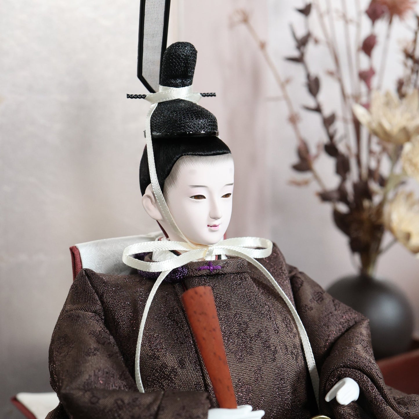 福（茶色xピンク）　fuku｜26雛人形出し飾り