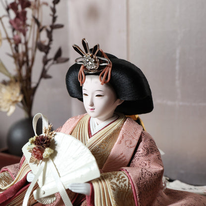 福（茶色xピンク）　fuku｜26雛人形出し飾り