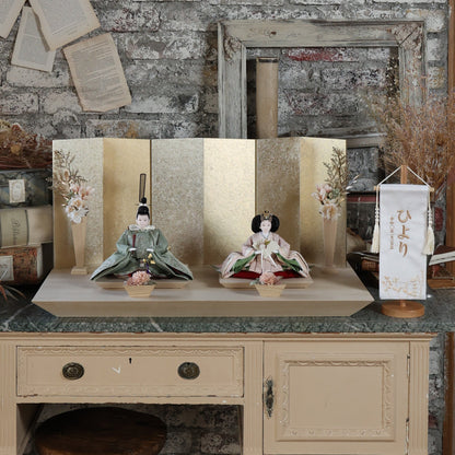 福（ウグイス×桜）　fuku｜26雛人形出し飾り