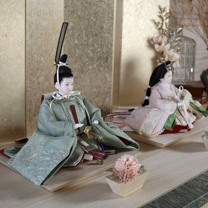 福（ウグイス×桜）　fuku｜26雛人形出し飾り