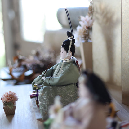 福（ウグイス×桜）　fuku｜26雛人形出し飾り