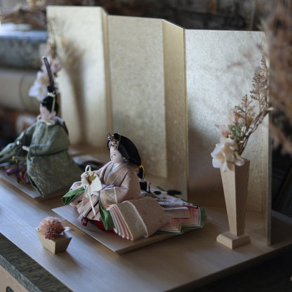 福（ウグイス×桜）　fuku｜26雛人形出し飾り