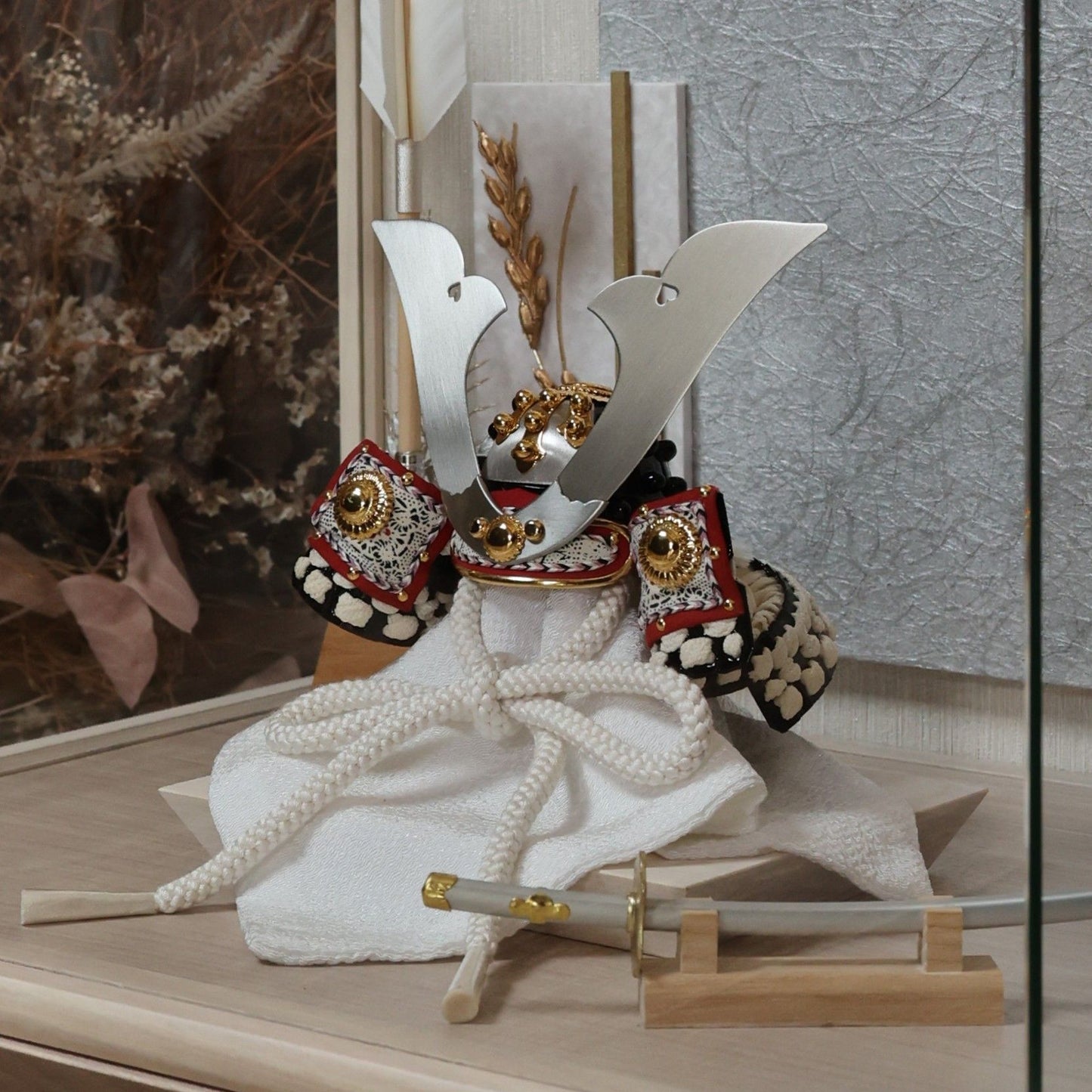 甲冑師「加藤良」作品　伯 haku | 26祈兜 ケース飾り