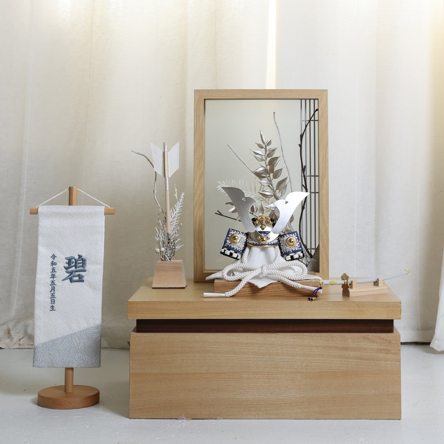 甲冑師「加藤良」作品  伯 haku | 26祈兜 収納飾り