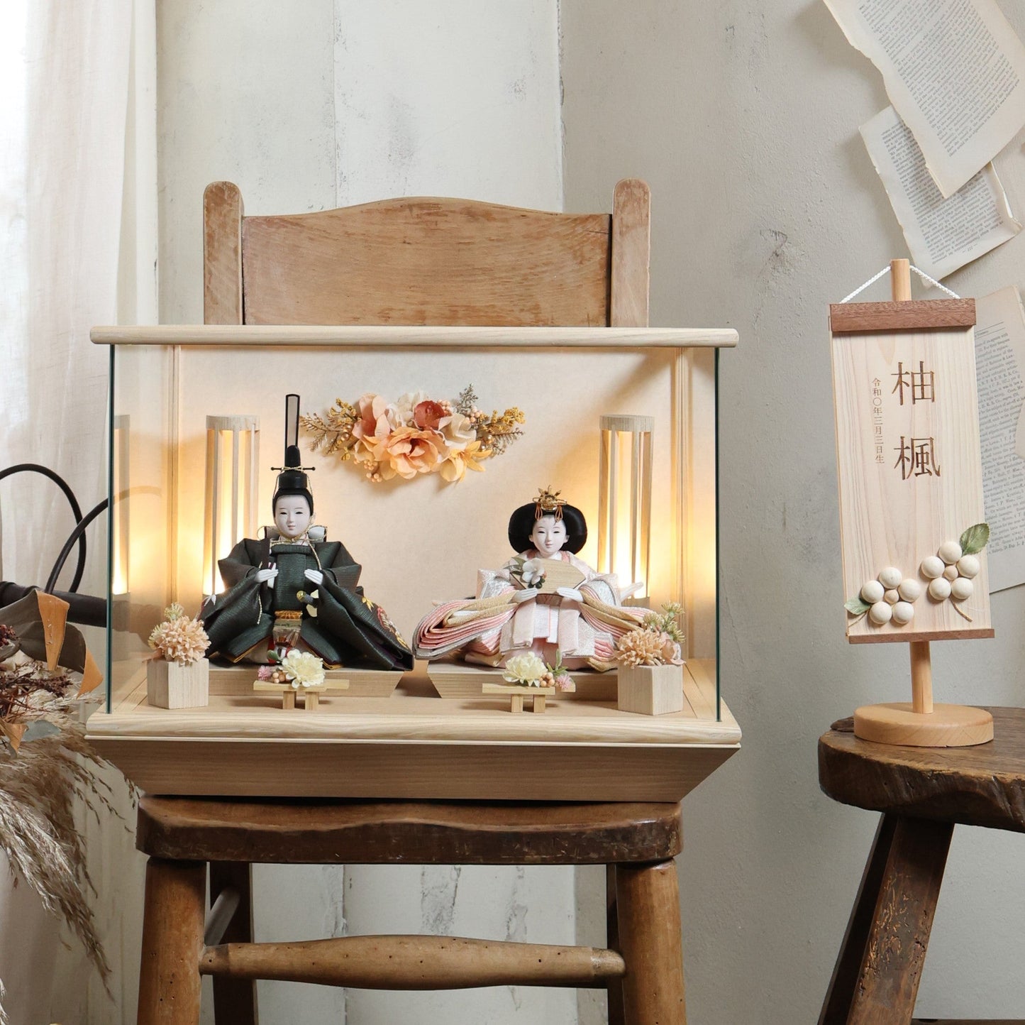 葉音　hanon｜26雛人形ケース飾り