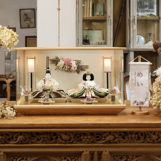 京都西陣袋帯　葉月　hazuki｜26雛人形ケース飾り