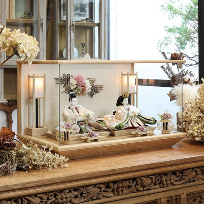 京都西陣袋帯　葉月　hazuki｜26雛人形ケース飾り