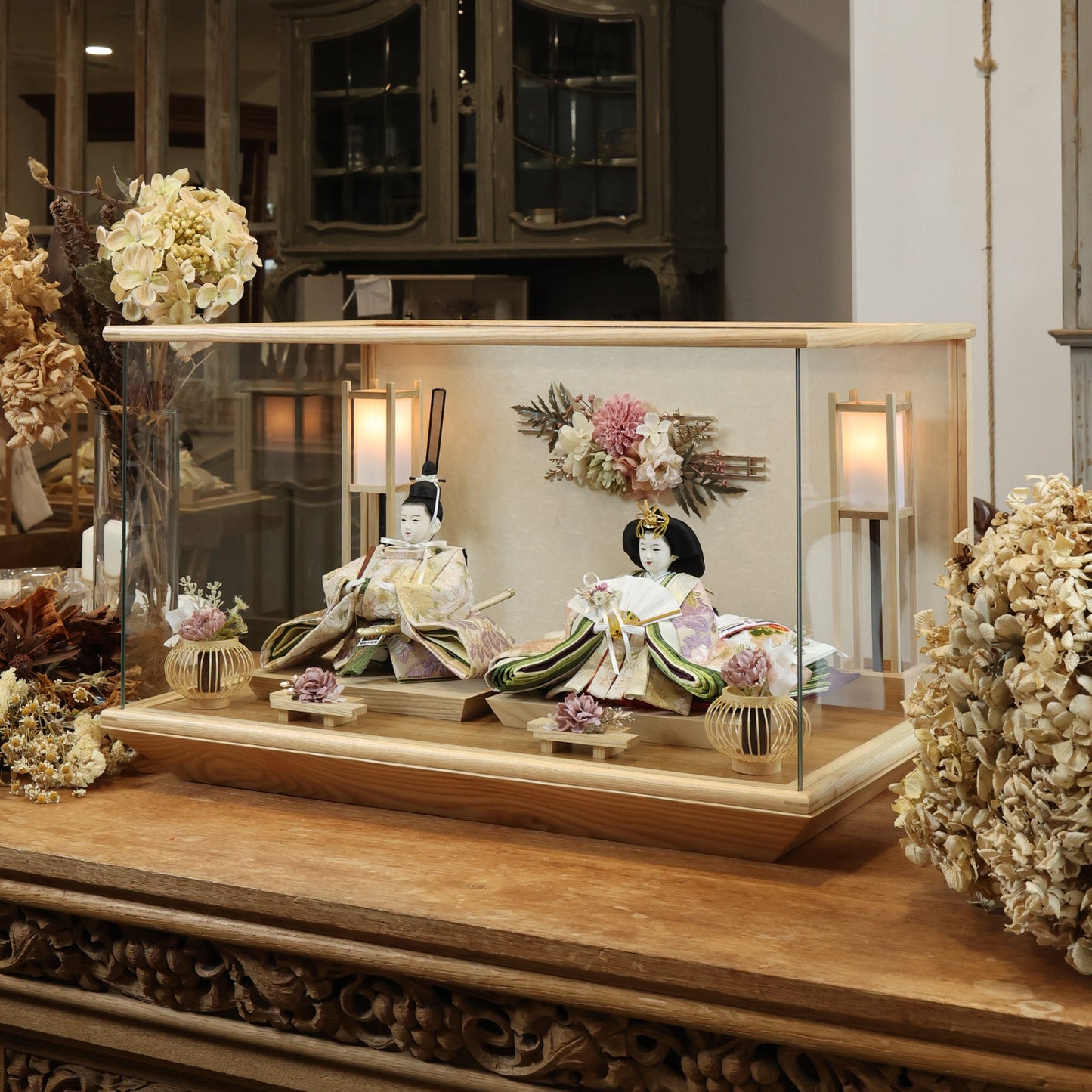 京都西陣袋帯　葉月　hazuki｜26雛人形ケース飾り