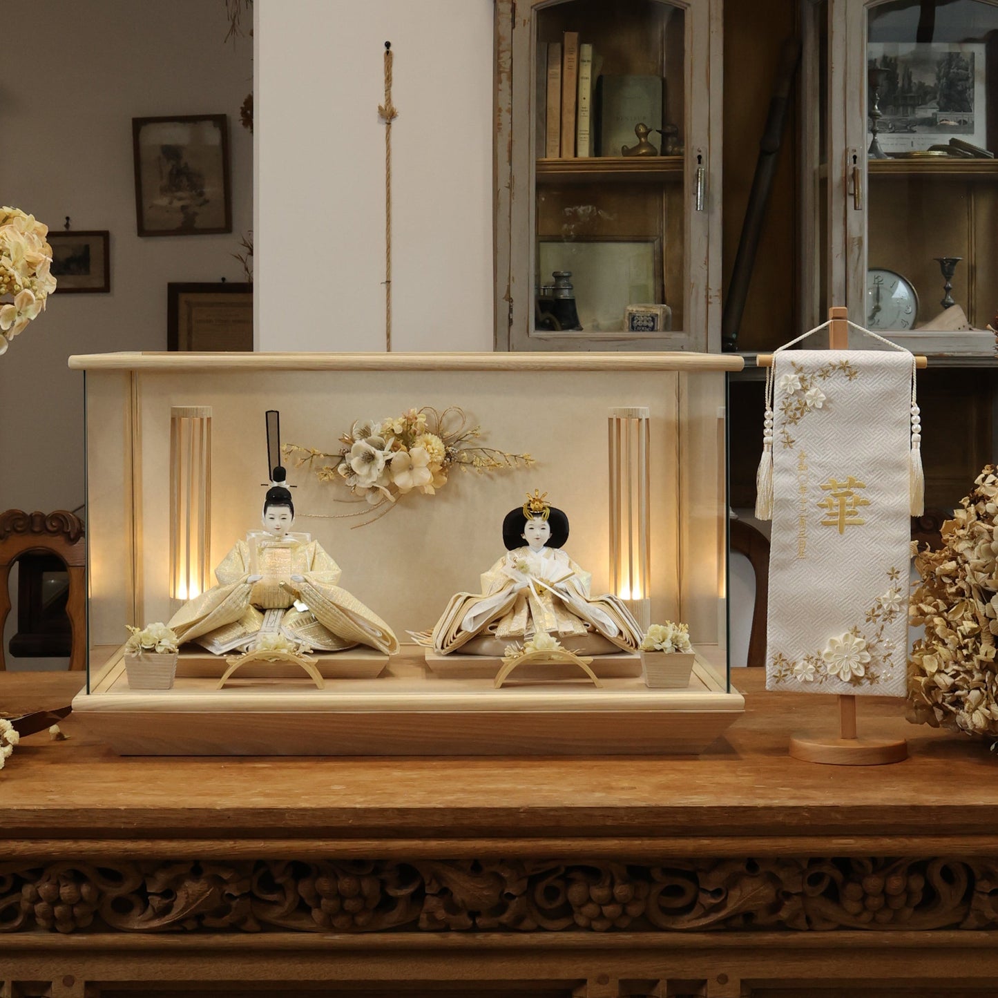 京都西陣袋帯　陽菜　hina｜26雛人形ケース飾り