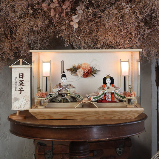 京都西陣袋帯　緋咲　hisaki｜26雛人形ケース飾り