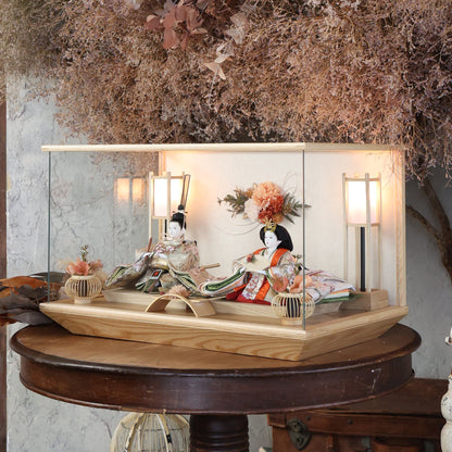 京都西陣袋帯　緋咲　hisaki｜26雛人形ケース飾り