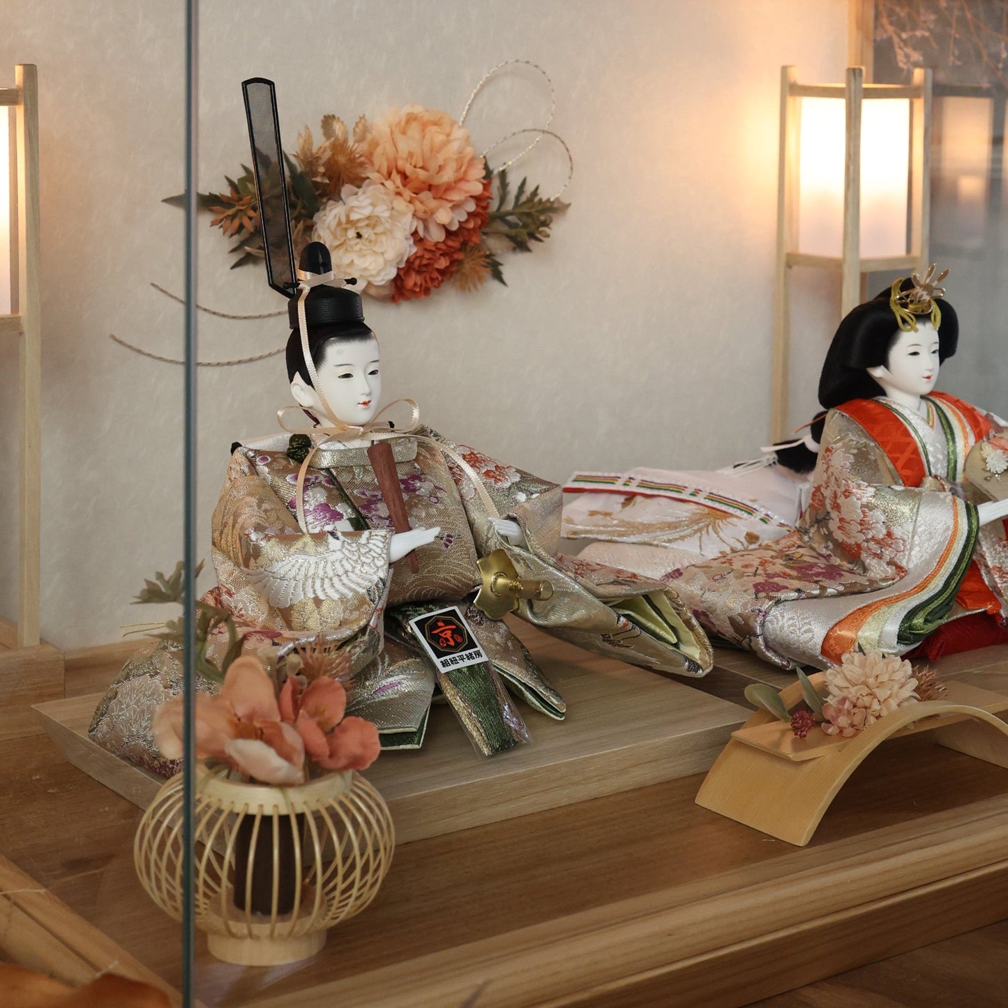 京都西陣袋帯　緋咲　hisaki｜26雛人形ケース飾り