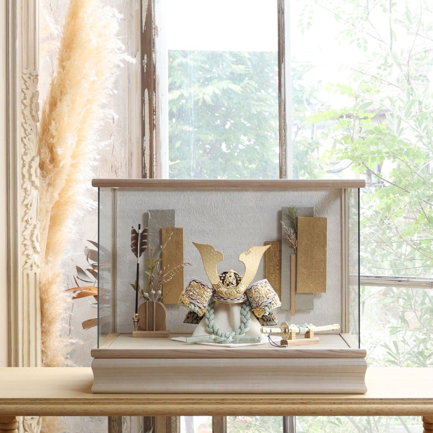 甲冑師「平安武久」作品　伊吹 ibuki | 26祈兜 ケース飾り