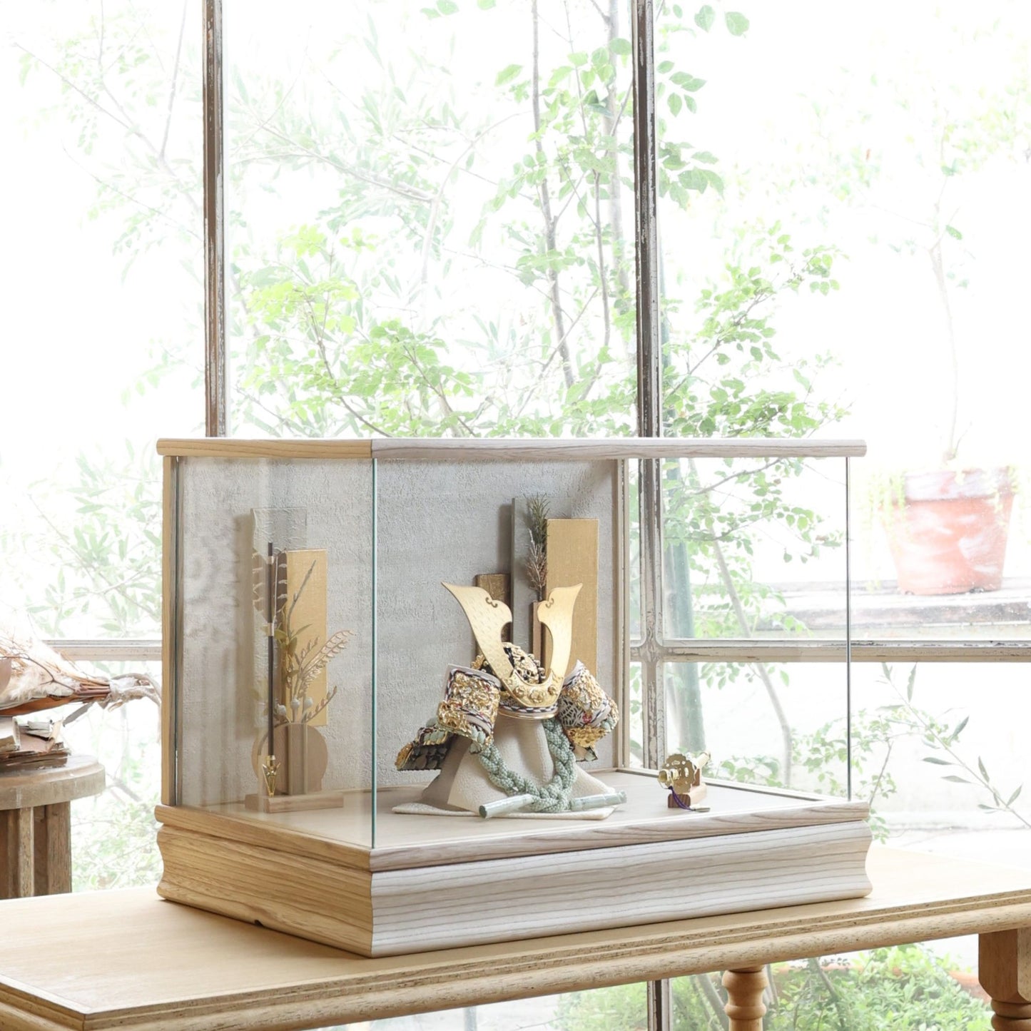 甲冑師「平安武久」作品　伊吹 ibuki | 26祈兜 ケース飾り