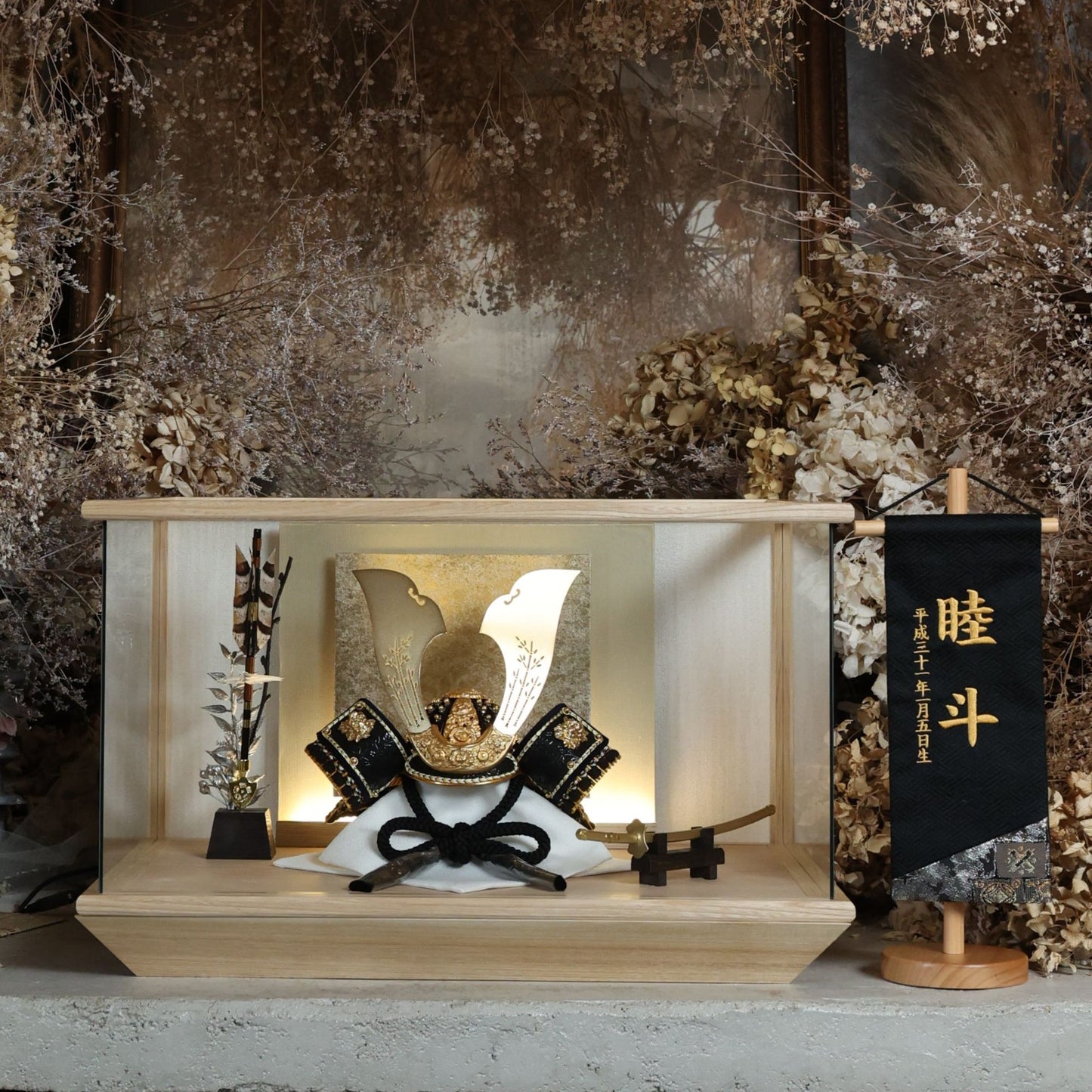 甲冑師「翠鳳」作品　烝  響　jyou | 26祈兜 ケース飾り