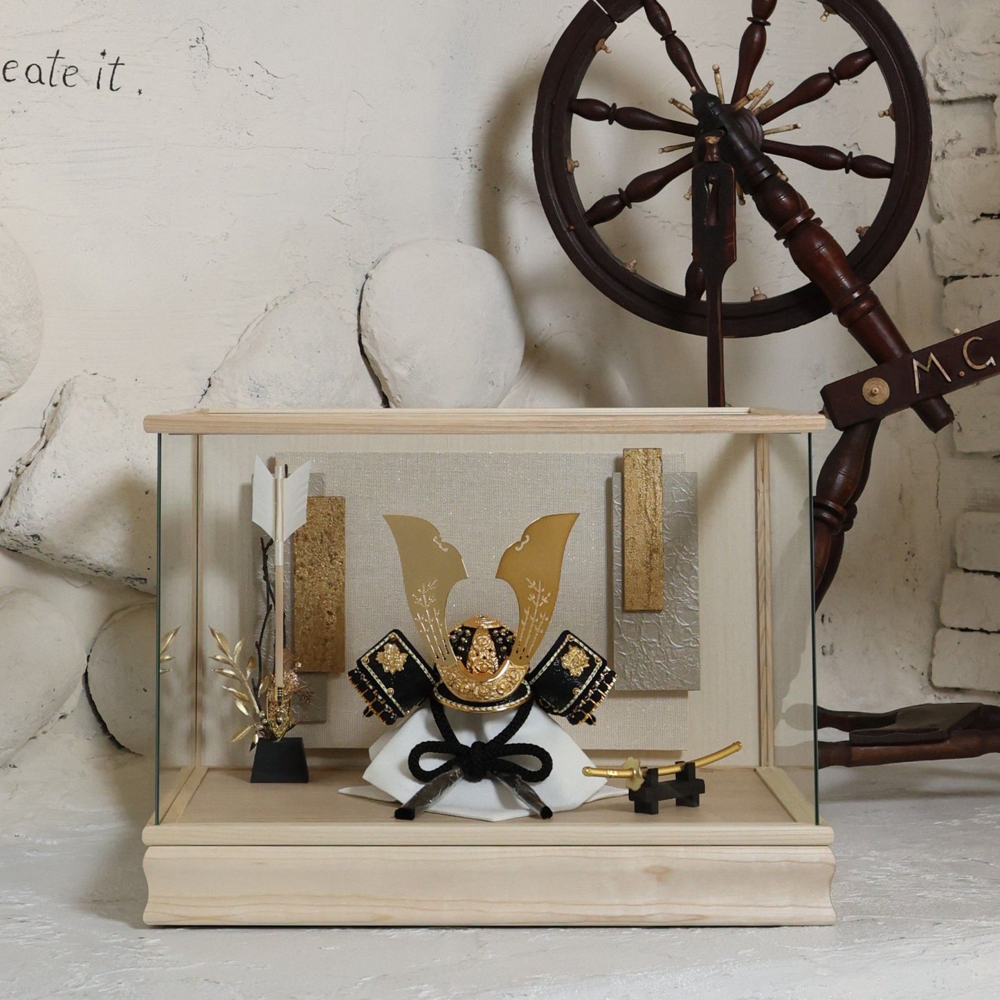 甲冑師「翠鳳」作品　烝 誓 joū | 26祈兜 ケース飾り