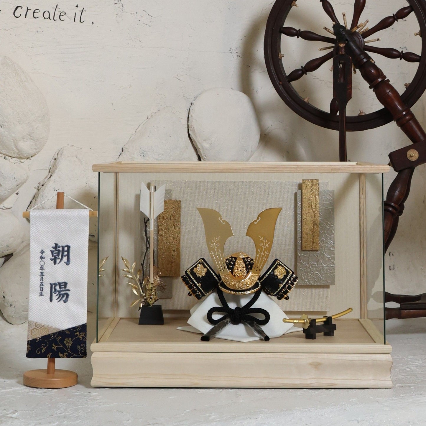 甲冑師「翠鳳」作品　烝 誓 joū | 26祈兜 ケース飾り