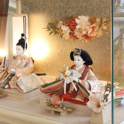 京都西陣袋帯　清水久遊作　柑香　kanka｜26雛人形ケース飾り