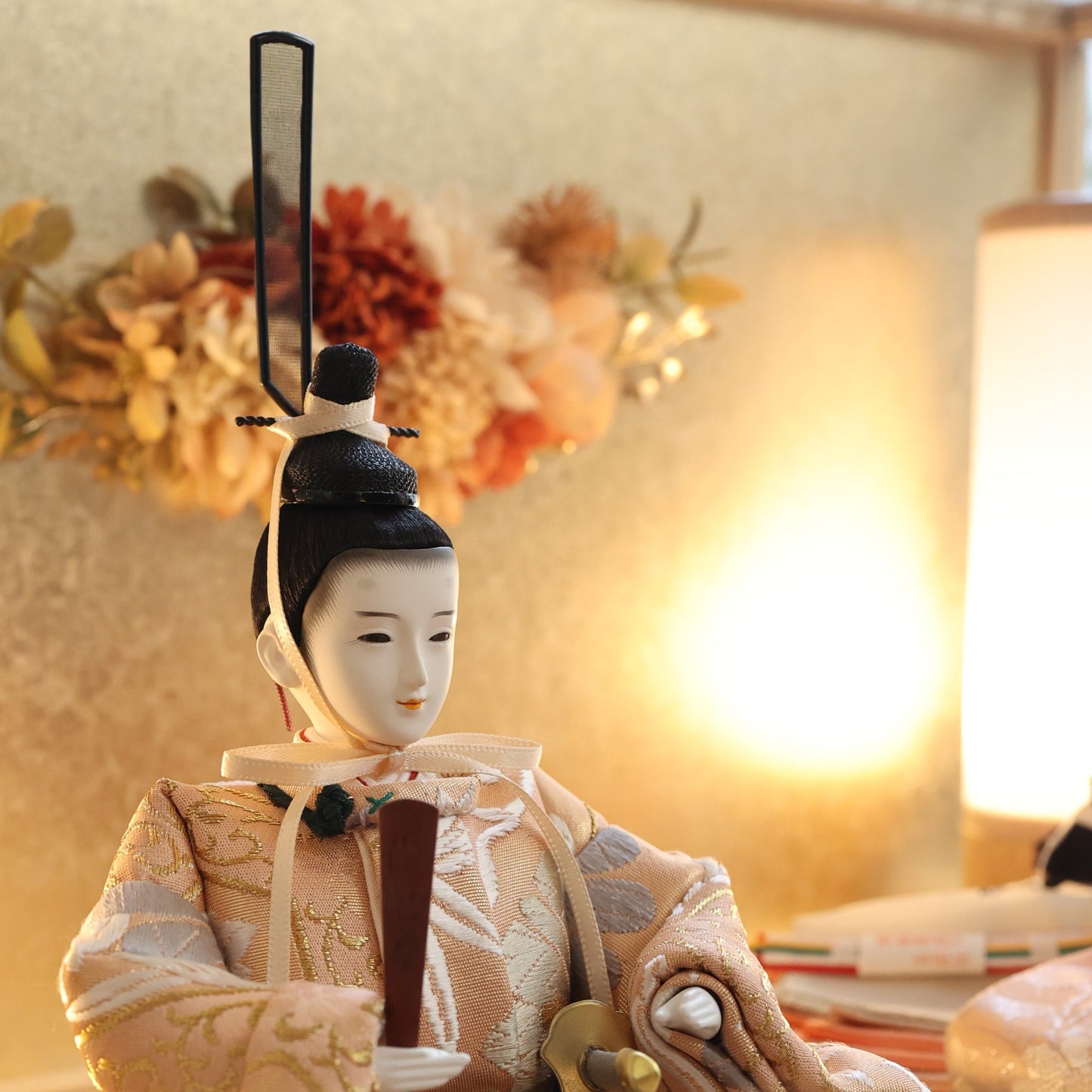 京都西陣袋帯　清水久遊作　柑香　kanka｜26雛人形ケース飾り