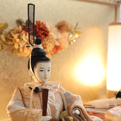 京都西陣袋帯　清水久遊作　柑香　kanka｜26雛人形ケース飾り