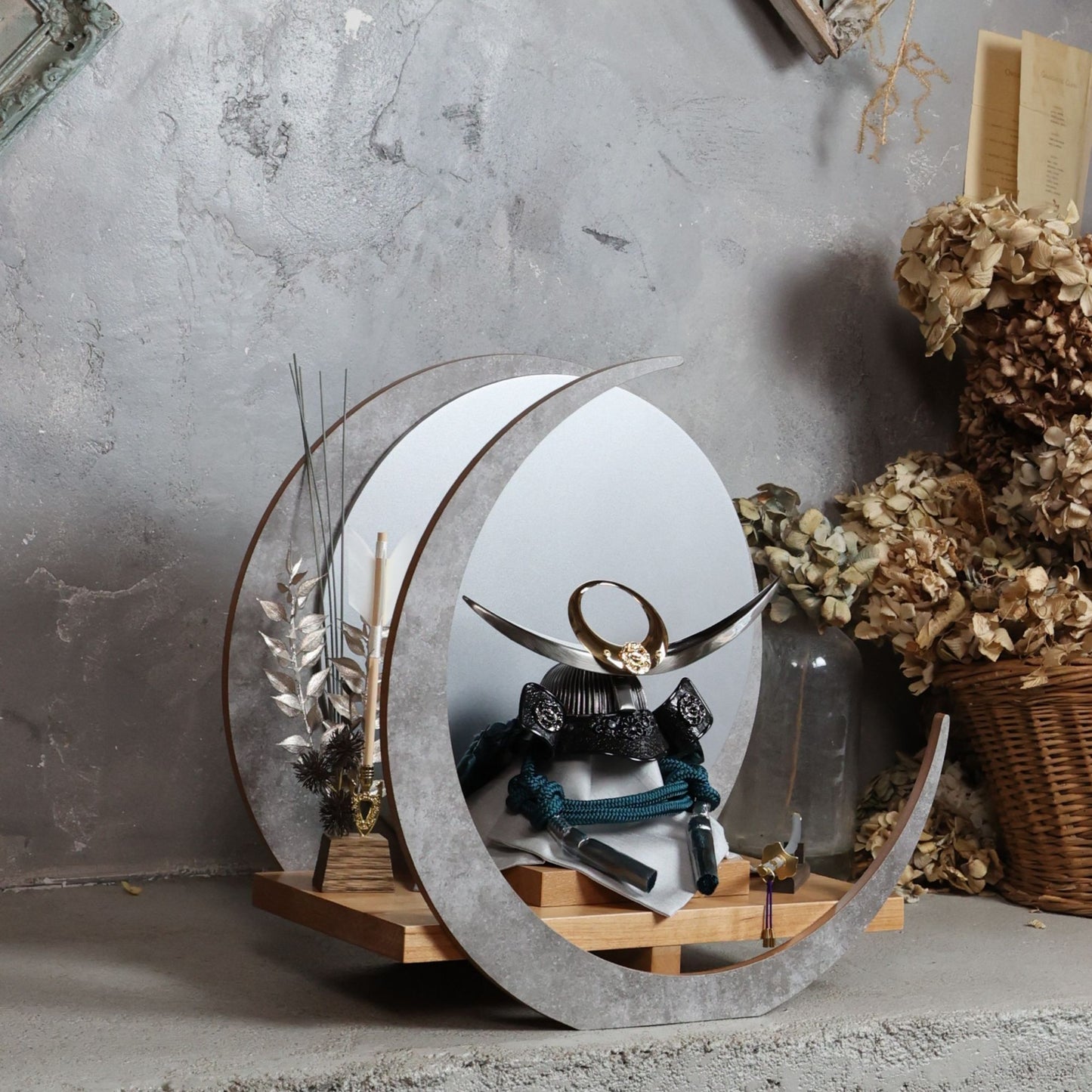 煌志 koushi｜26祈兜 三日月(大)飾り