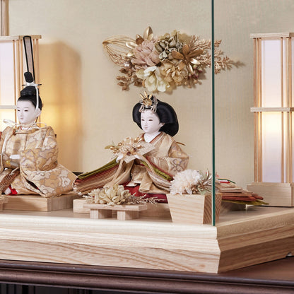 清水久遊作　円 　madoka｜26雛人形ケース飾り