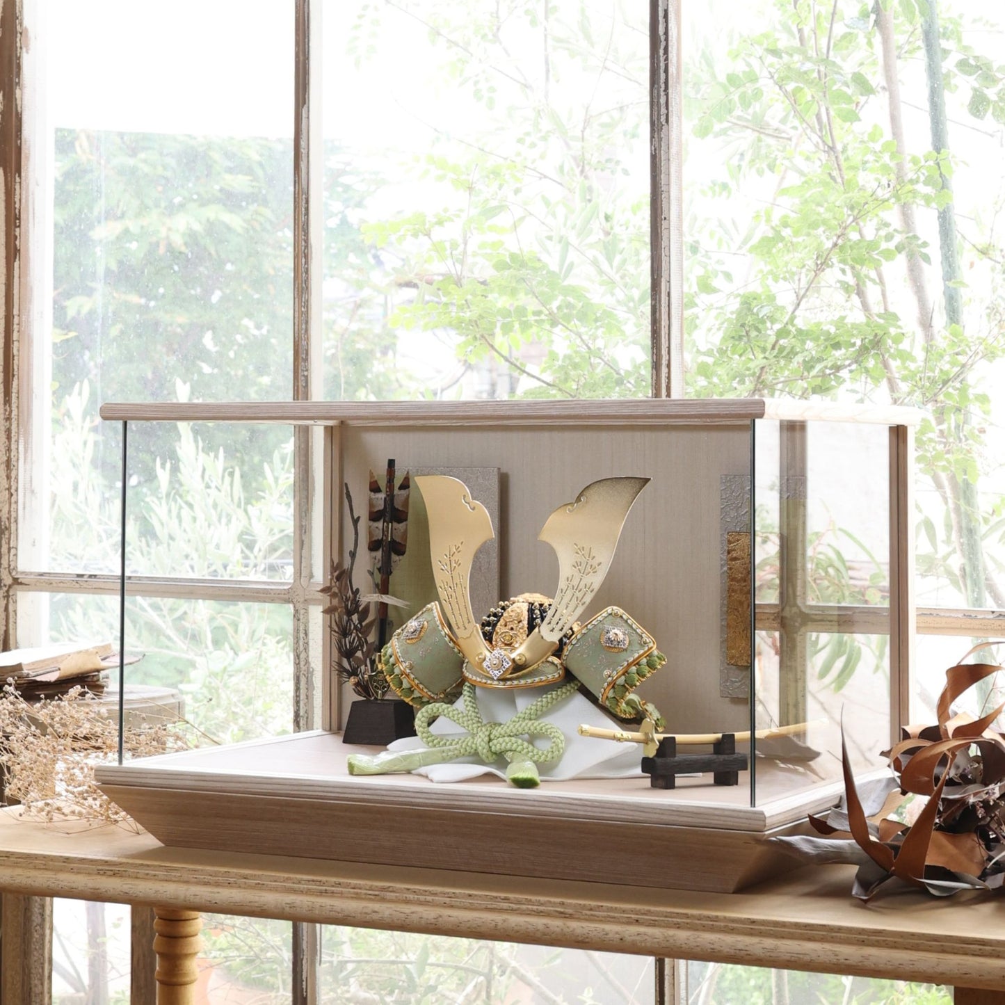 甲冑師「翠鳳」作品　諒 makoto | 26祈兜 ケース飾り