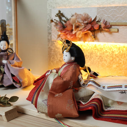 柴田家千代作　澪花　mioka｜26雛人形ケース飾り