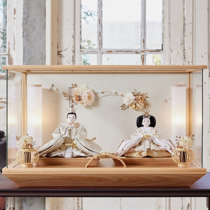 京都西陣袋帯　美月　願　mitsuki｜26雛人形ケース飾り