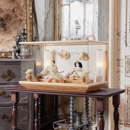 京都西陣袋帯　美月　願　mitsuki｜26雛人形ケース飾り