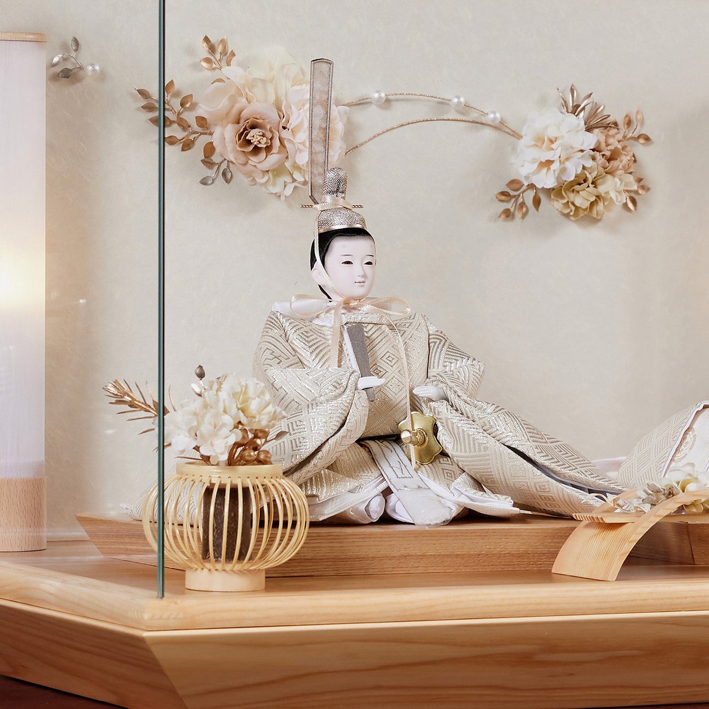 京都西陣袋帯　美月　願　mitsuki｜26雛人形ケース飾り