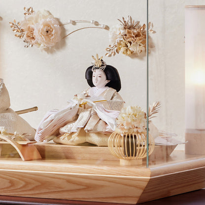 京都西陣袋帯　美月　願　mitsuki｜26雛人形ケース飾り