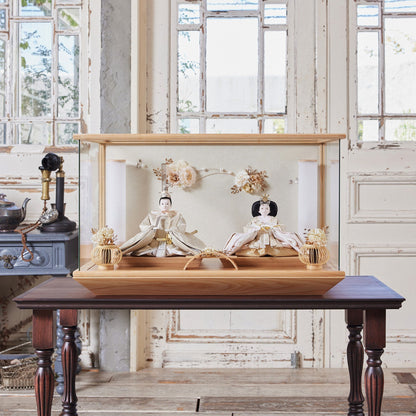 京都西陣袋帯　美月　願　mitsuki｜26雛人形ケース飾り