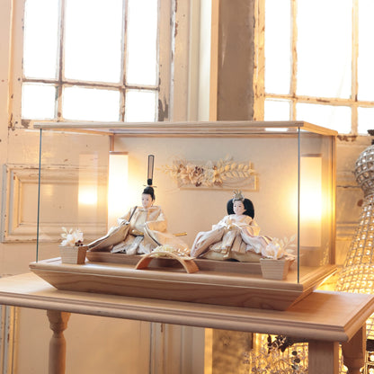 京都西陣袋帯　美月　想　mitsuki｜26雛人形ケース飾り