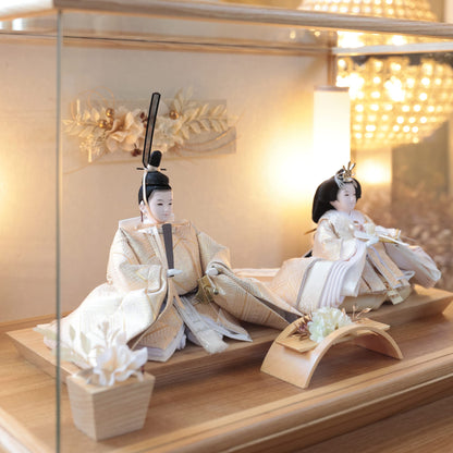 京都西陣袋帯　美月　想　mitsuki｜26雛人形ケース飾り