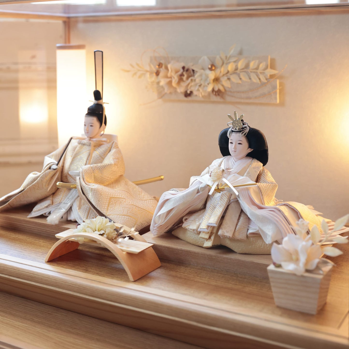 京都西陣袋帯　美月　想　mitsuki｜26雛人形ケース飾り