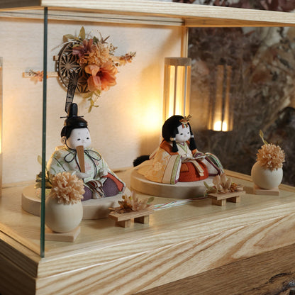幸一光作　瑞香　mizuka｜26雛人形ケース飾り