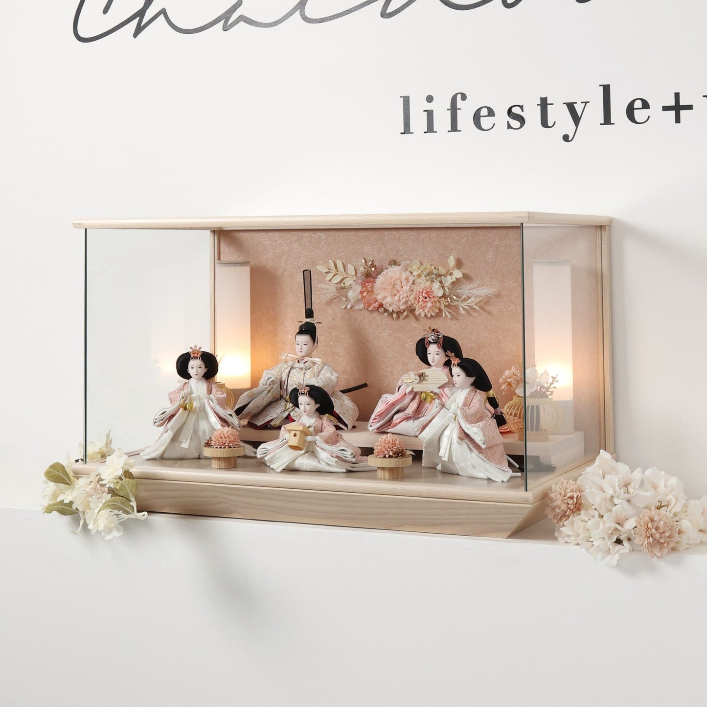 萌香　五人飾り　moka｜26雛人形ケース飾り