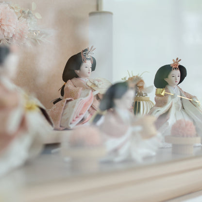 萌香　五人飾り　moka｜26雛人形ケース飾り